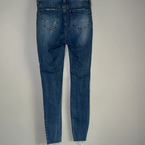 SONG curvy high-rise skinny ankle distressed denim jean size 3/26 - Picture 6 of 9